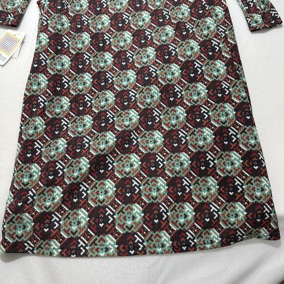 LuLaRoe Sarah Women's Small Duster Cardigan Sweater Pockets Open Front Geometric - Picture 14 of 14